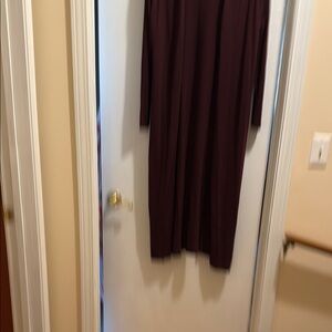 Elegant Purple Long Sleeve Dress